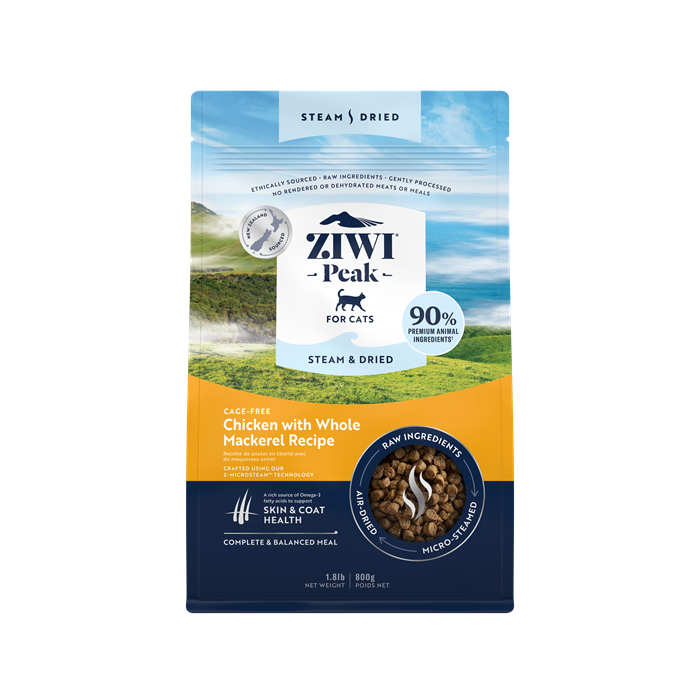 ZiwiPeak Steam & Dried, Cat Chicken Pouch 800 gr.