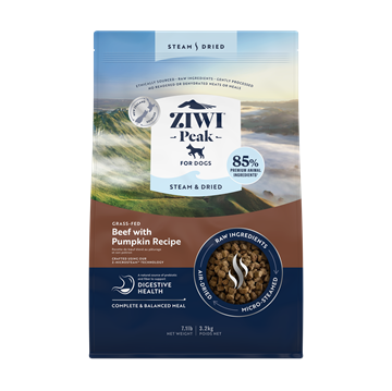 ZiwiPeak Steam & Dried Dog Beef Pouch 3,2 kg.