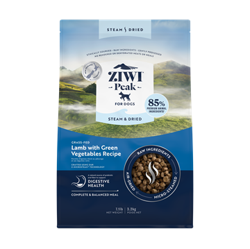 ZiwiPeak Steam & Dried Dog Lamb Pouch 3,2 kg.