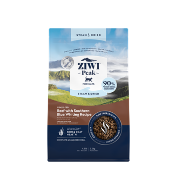 ZiwiPeak Steam & Dried, Cat Beef Pouch 2,2 kg.