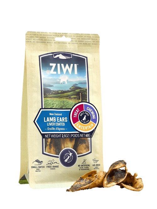 ZiwiPeak Dog Treats, Lamb Ears Pouch 60 gr.