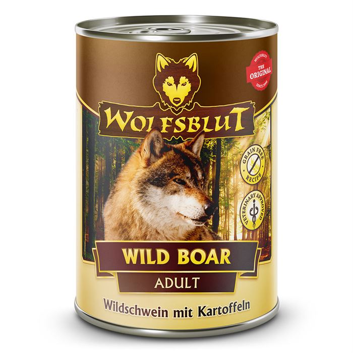 WOLFSBLUT Wild Boar, Wet Food (dåse)  395 gr.